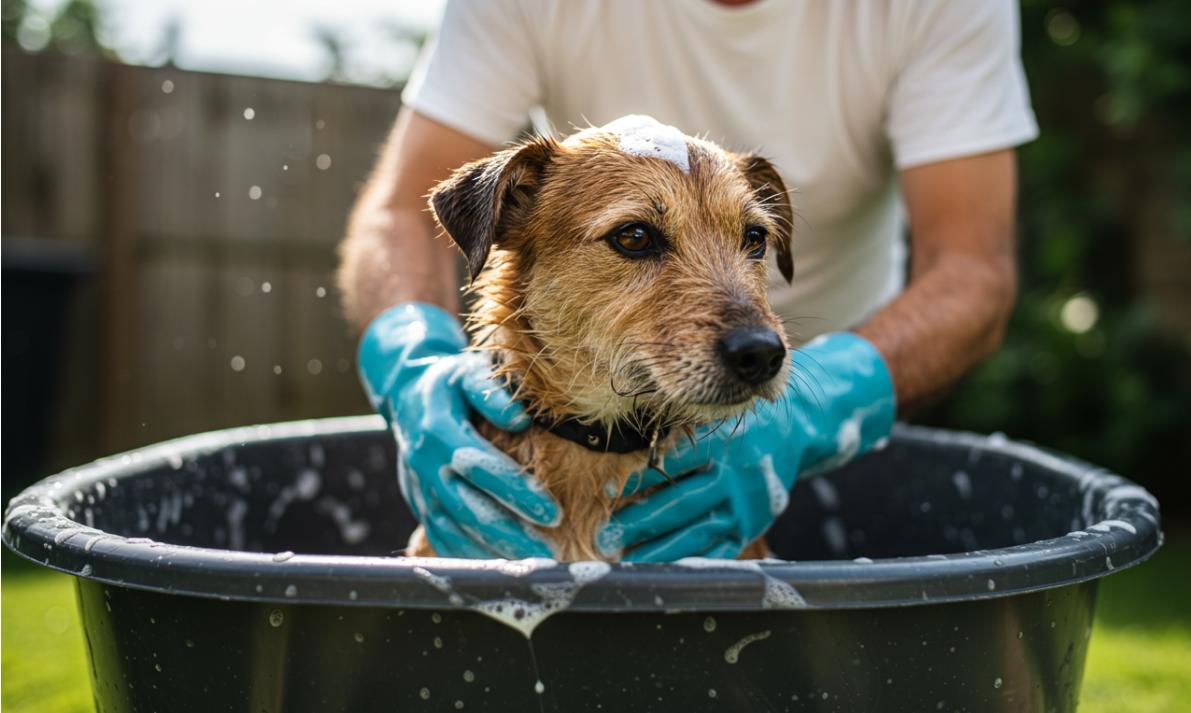 dog-bathing